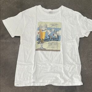 Pilsner Urquell Graphic Tee - White Short Sleeve Men’s Shirt